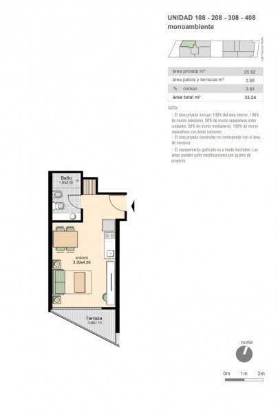 Amplio monoambiente en venta en pleno Pocitos
